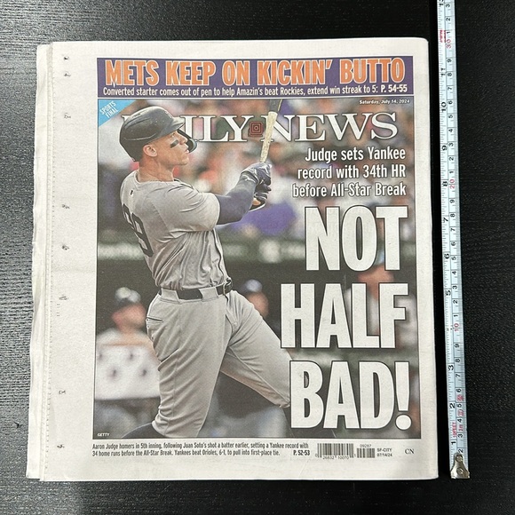 Daily News New York Newspaper - Trump Targeted at Rally - July 14 2024 - Picture 4 of 4